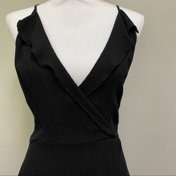 ZARA DENIM Faux Wrap Dress with tie back detail - Picture 3 of 10